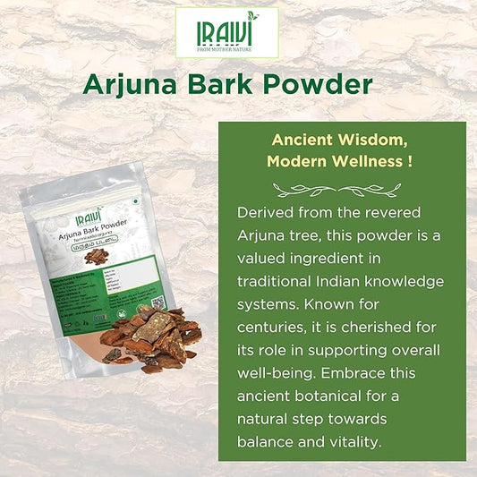 Arjuna Bark Powder 100g – Herbal Heart Supplement by Iraivi