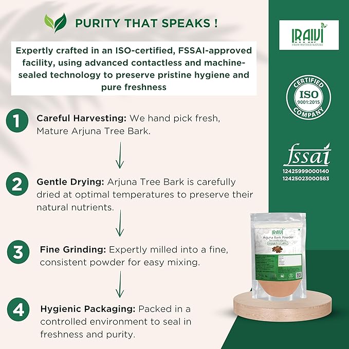 Arjuna Bark Powder 100g – Herbal Heart Supplement by Iraivi