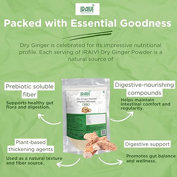 Iraivi Premium Dry Ginger Powder 100g – Sukku Sonth Sonti for Digestion and Spice Use