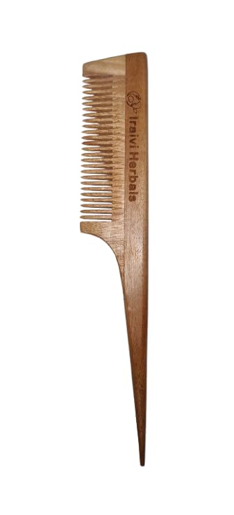 Iraivi Neem Comb Kit – Oil-Treated Wooden Combs for Hair Growth & Scalp Care (Pack of 4)