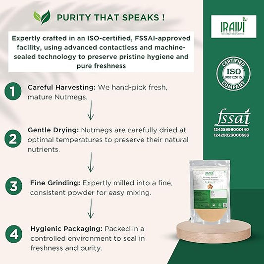 Iraivi Premium Nutmeg Powder 100g – Jaathikkaai Jaiphal for Flavor & Wellness