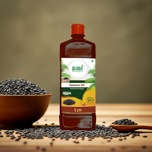Iraivi Premium Cold Pressed Sesame Oil 1L (Wood Pressed Nallennai) | Iraivi Organics - Iraivi Herbals