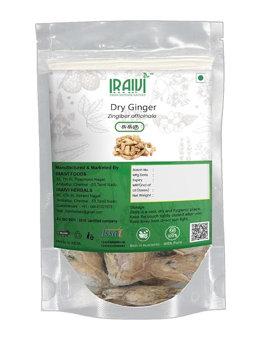 IRAIVI Premium Dry Ginger | Sukku | Pure & Natural by Iraivi Organics - Iraivi Herbals