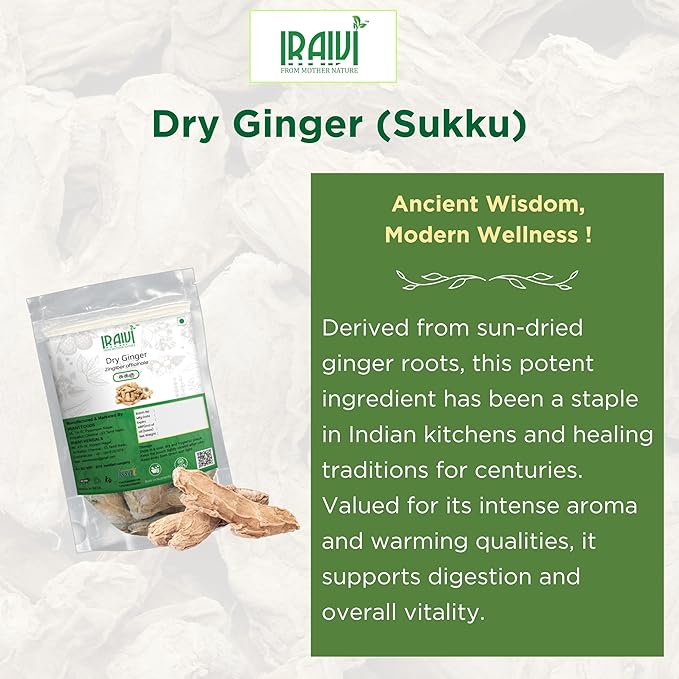 IRAIVI Premium Dry Ginger | Sukku | Pure & Natural by Iraivi Organics - Iraivi Herbals