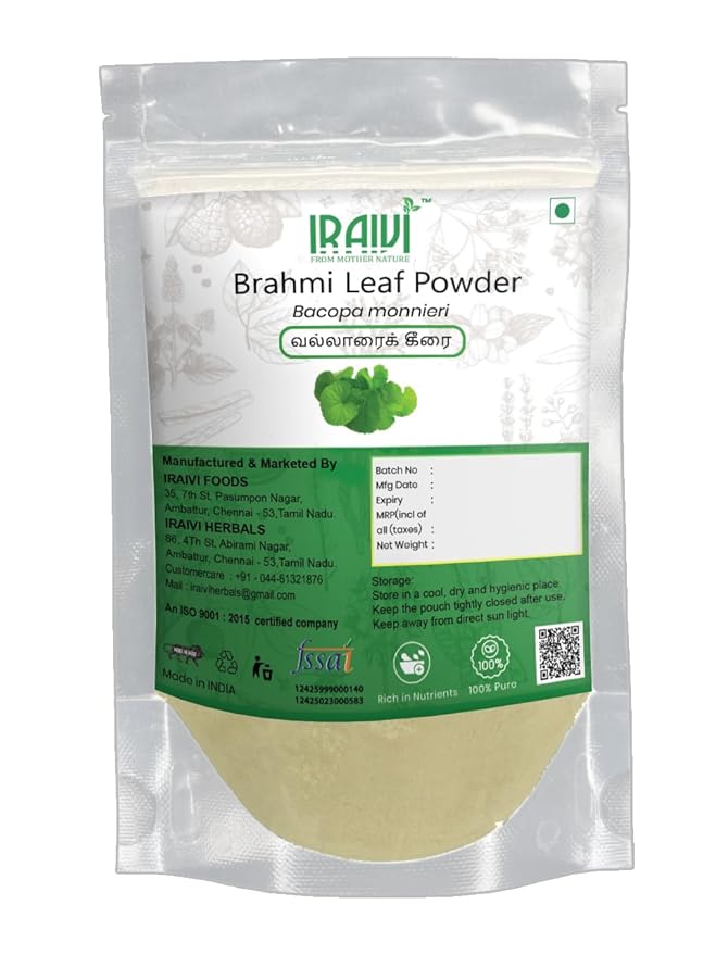 Iraivi Brahmi Powder 100g for Memory & Focus