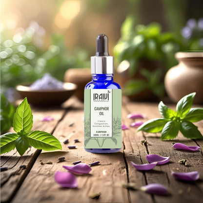 Camphor Oil Bottle – Iraivi Organics Pure Essential Oil