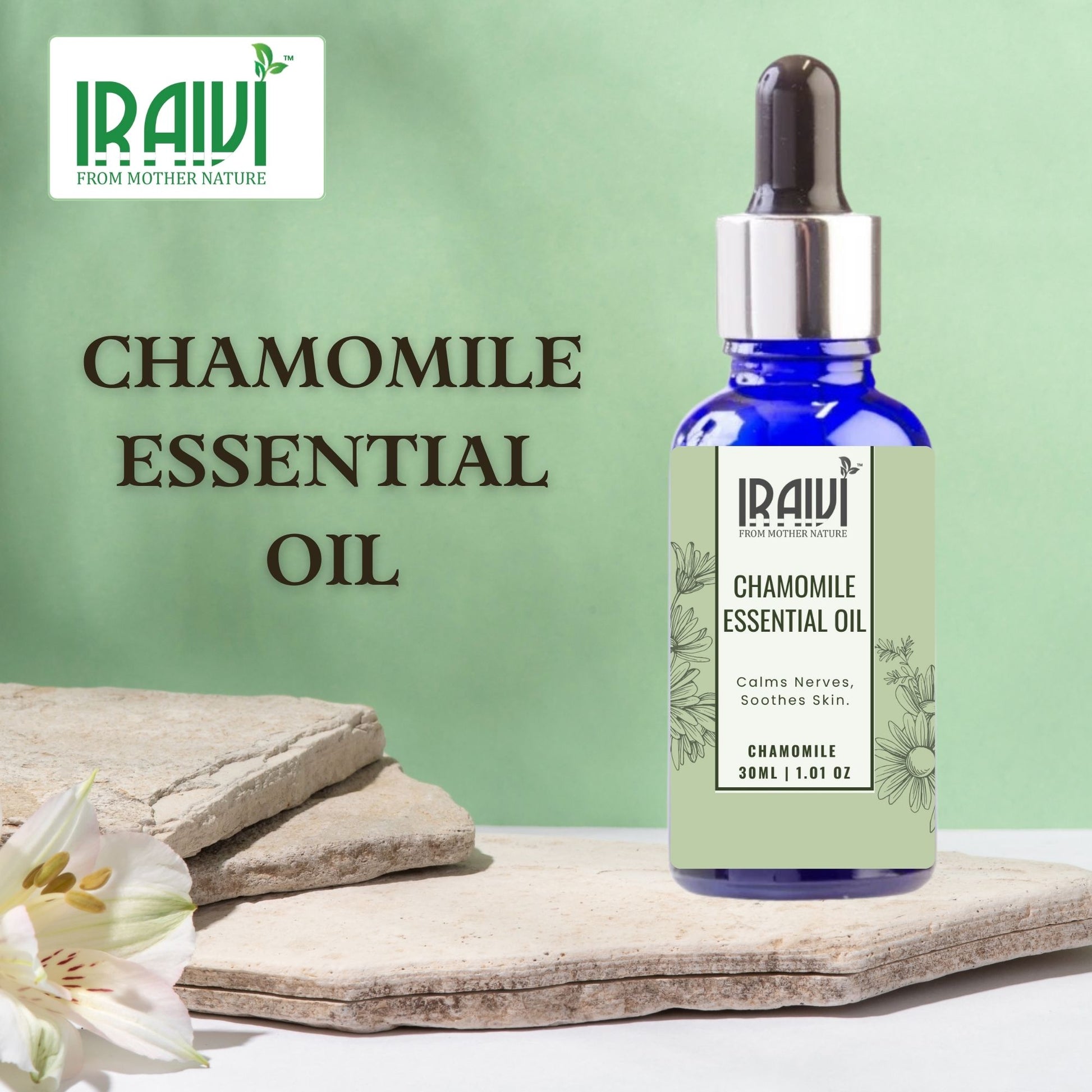 Chamomile Essential Oil Bottle – Iraivi Organics Pure Essential Oil
