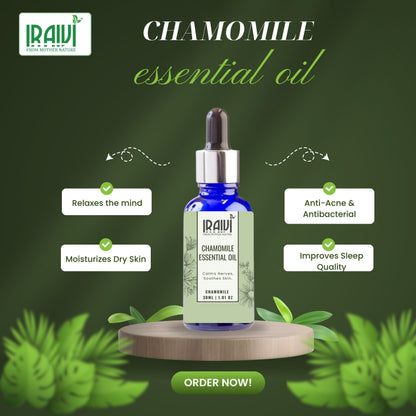Chamomile Essential Oil Bottle – Iraivi Organics Pure Essential Oil