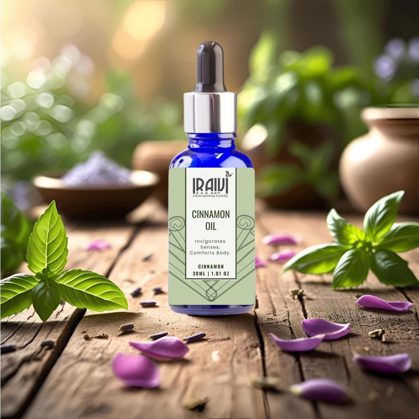 Cinamon Essential Oil Bottle – Iraivi Organics Pure Essential Oil