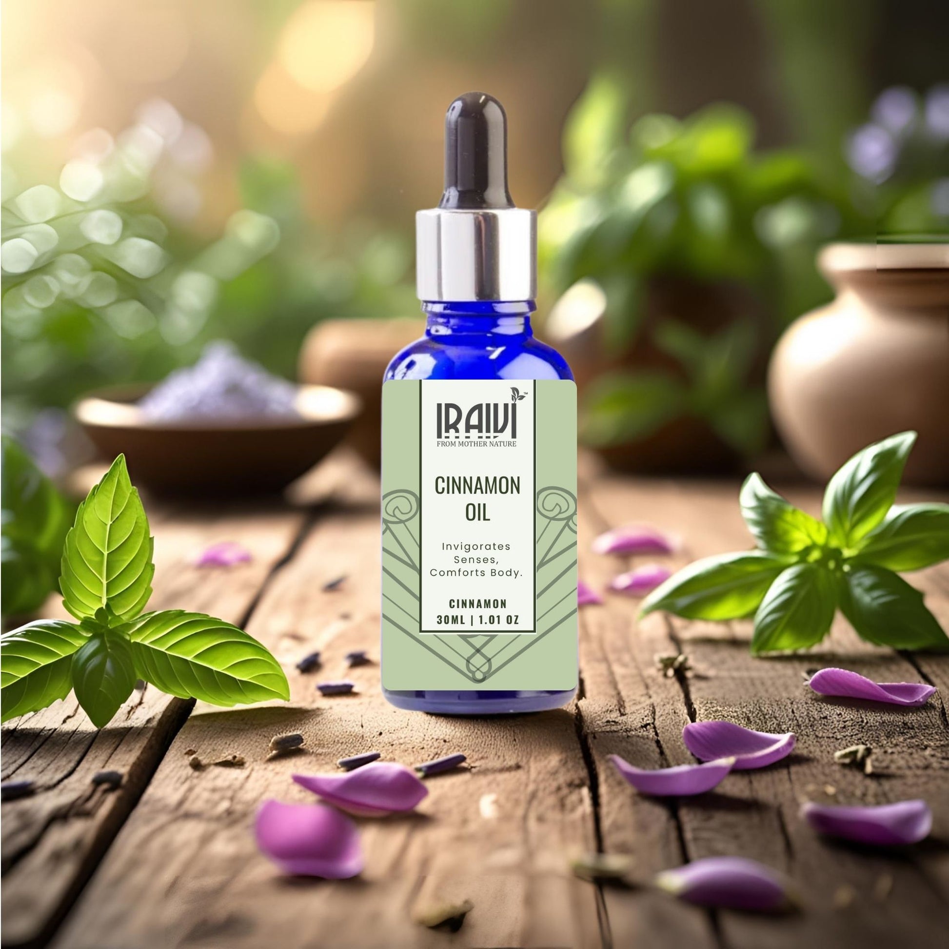 Cinamon Essential Oil Bottle – Iraivi Organics Pure Essential Oil