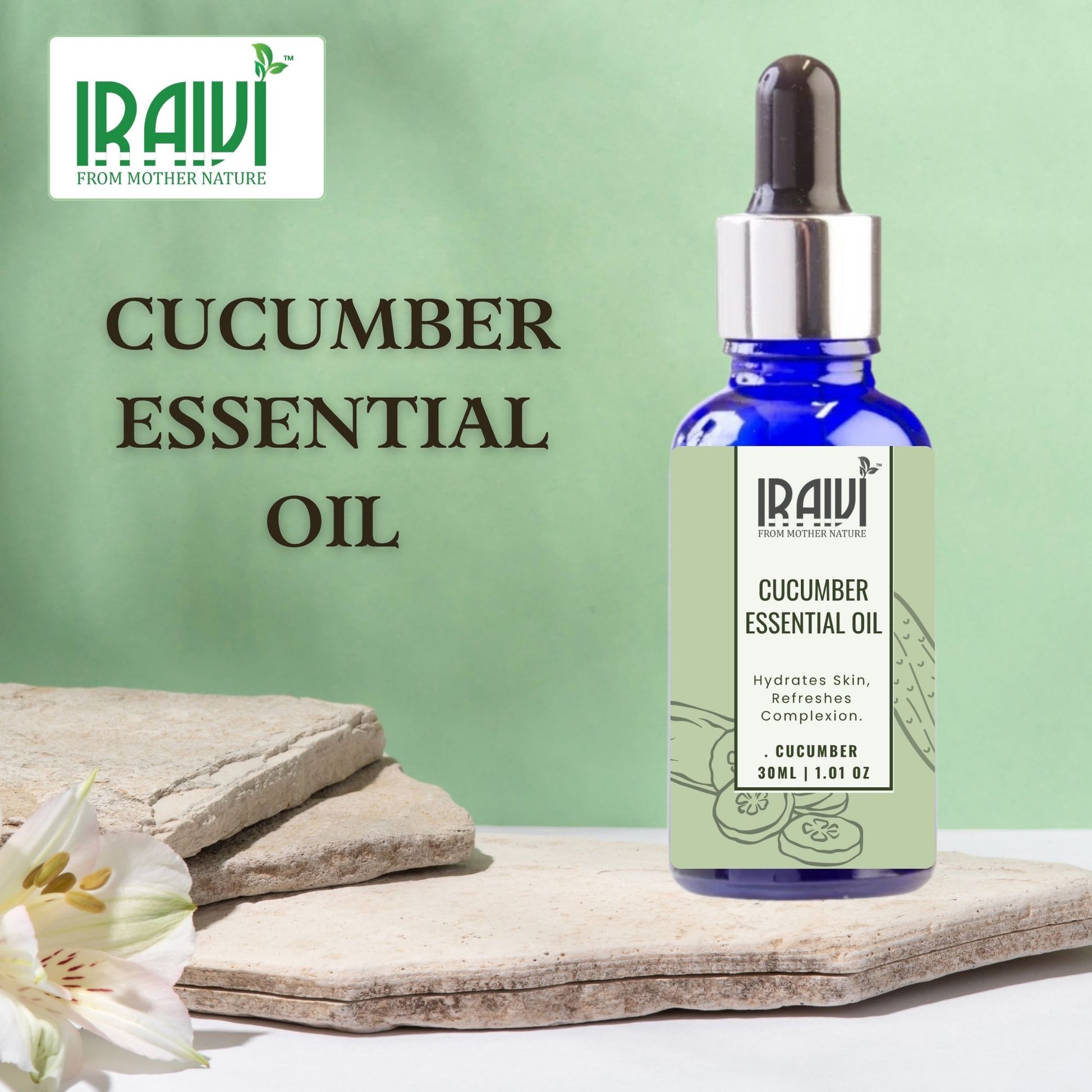 Cucumber Essential Oil Bottle – Iraivi Organics Pure Essential Oil