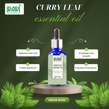 Curry Leaf Essential Oil Bottle – Iraivi Organics Pure Essential Oil