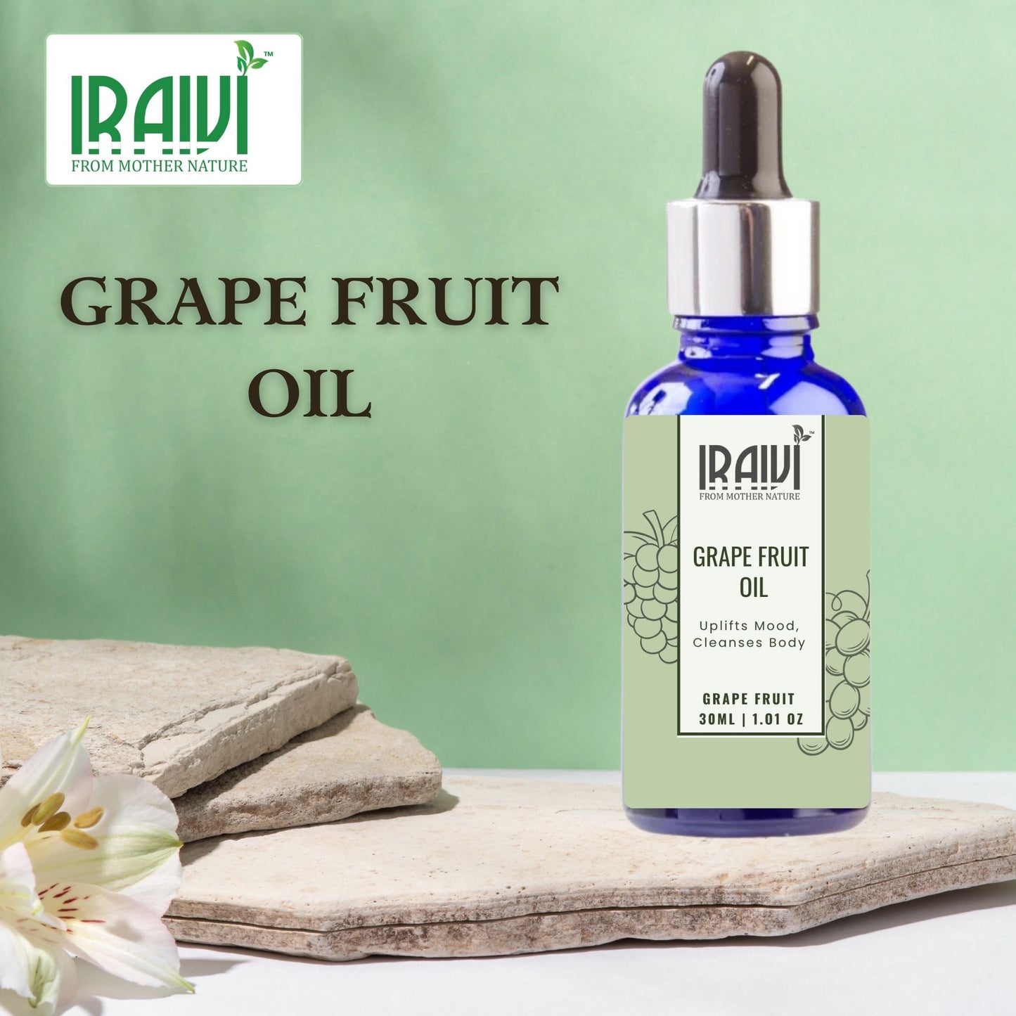 Grape Fruit Essential Oil Bottle – Iraivi Organics Pure Essential Oil