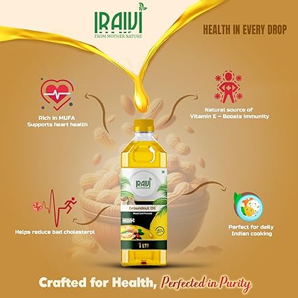 Traditional Wooden Ghani Groundnut Oil – Front View