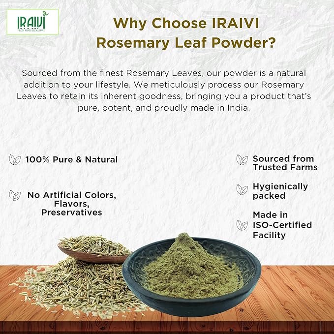 Rosemary Leaf Powder for Hair Growth – Iraivi Organics