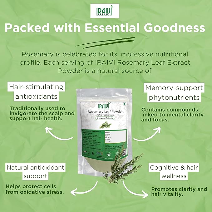 Rosemary Leaf Powder for Hair Growth – Iraivi Organics