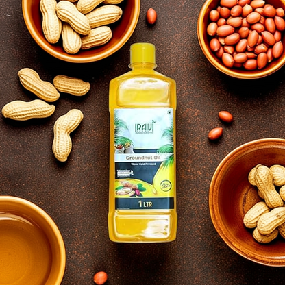 Iraivi Premium Cold Pressed Groundnut Oil 1L | Chekku Oil | Pure & Natural by Iraivi Organics - Iraivi Herbals