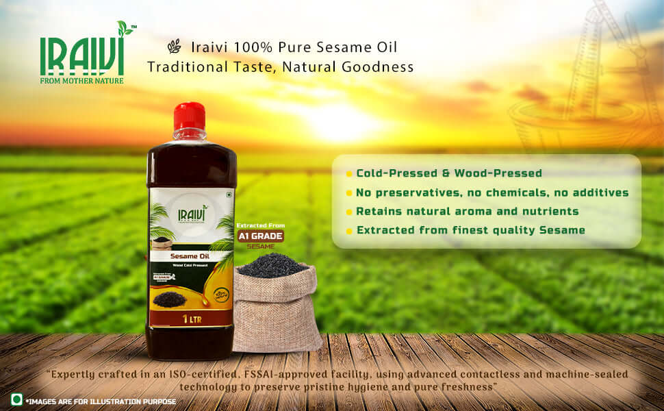 Cold Pressed Sesame Oil 1L bottle – Iraivi Organics