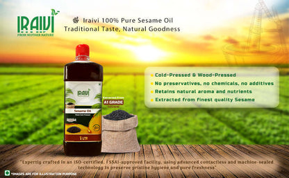Cold Pressed Sesame Oil 1L bottle – Iraivi Organics