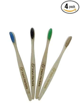 Iraivi Herbals Bamboo Toothbrush – Eco-Friendly Natural Toothbrush with Soft Bristles
