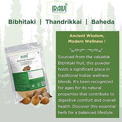 Iraivi Premium Bibhitaki Powder 100g – Thandrikkai Baheda Natural Gut Cleanser
