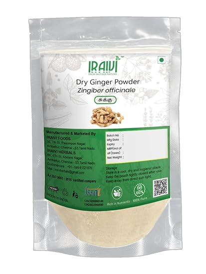 Iraivi Premium Dry Ginger Powder 100g – Sukku Sonth Sonti for Digestion and Spice Use

