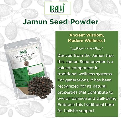 Iraivi Premium Jamun Seed Powder 100g – Naaval Kottai for Blood Sugar & Metabolic Health
