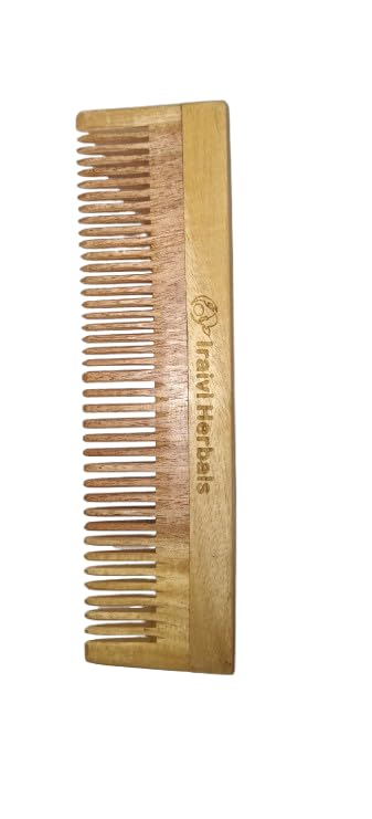 Iraivi Neem Comb Kit – Oil-Treated Wooden Combs for Hair Growth & Scalp Care (Pack of 4)
