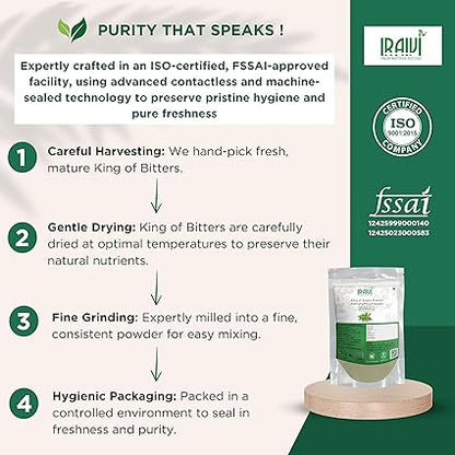 Iraivi Nilavembu Powder 100g – Kalmegh Chirayatha King of Bitters for Immunity & Detox
