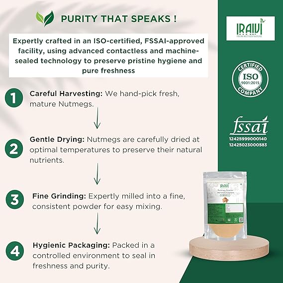 Iraivi Premium Nutmeg Powder 100g – Jaathikkaai Jaiphal for Flavor & Wellness
