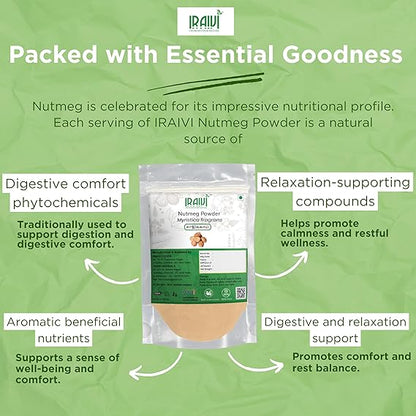 Iraivi Premium Nutmeg Powder 100g – Jaathikkaai Jaiphal for Flavor & Wellness
