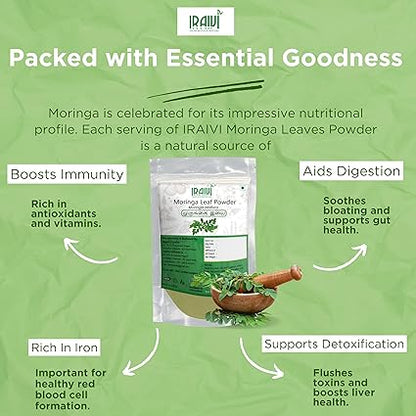 Pure Moringa Leaf Powder – Drumstick Leaves Superfood by Iraivi Organics